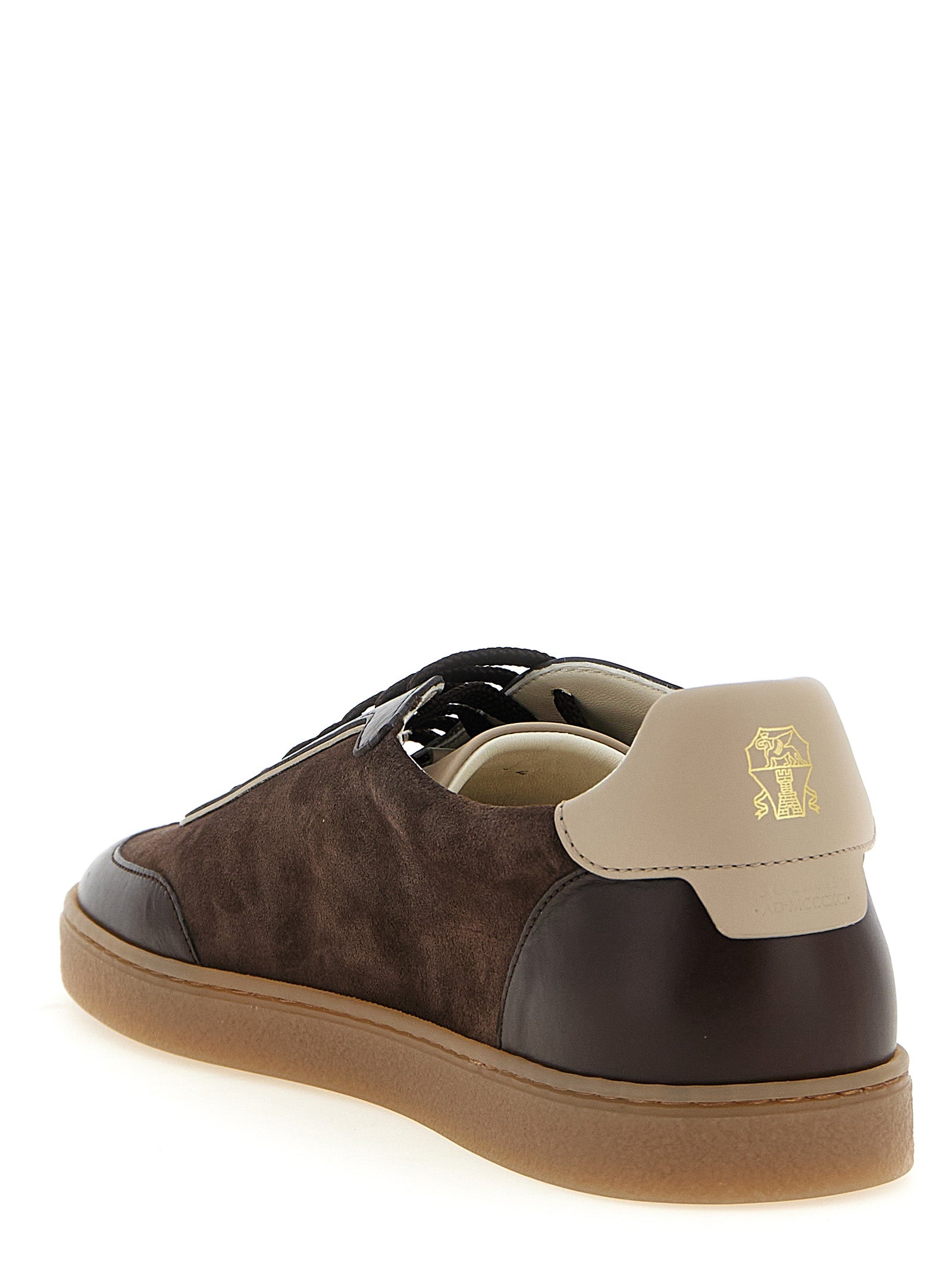 Brunello Cucinelli Men Suede And Smooth Calf Sneakers BRUNELLO CUCINELLI