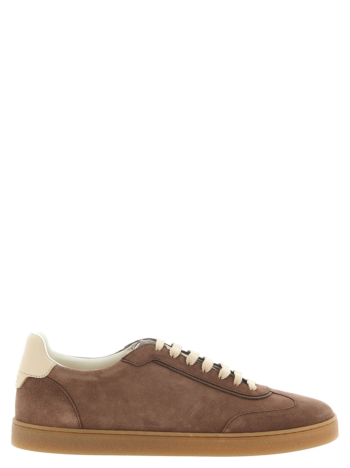 Brunello Cucinelli Men Brown Suede Sneakers BRUNELLO CUCINELLI