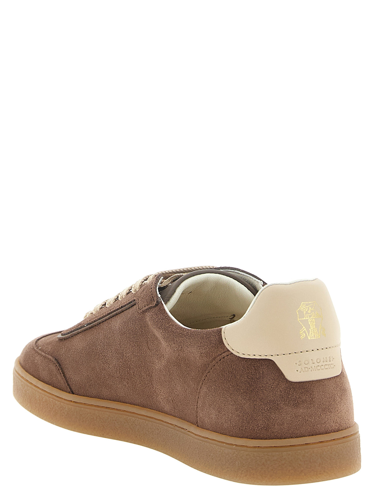 Brunello Cucinelli Men Brown Suede Sneakers BRUNELLO CUCINELLI