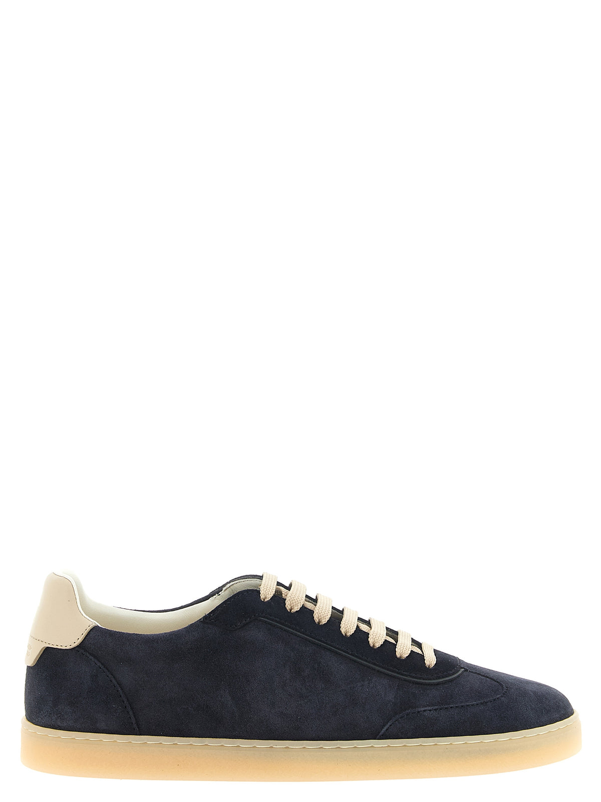 Brunello Cucinelli Men Blue Suede Sneakers BRUNELLO CUCINELLI