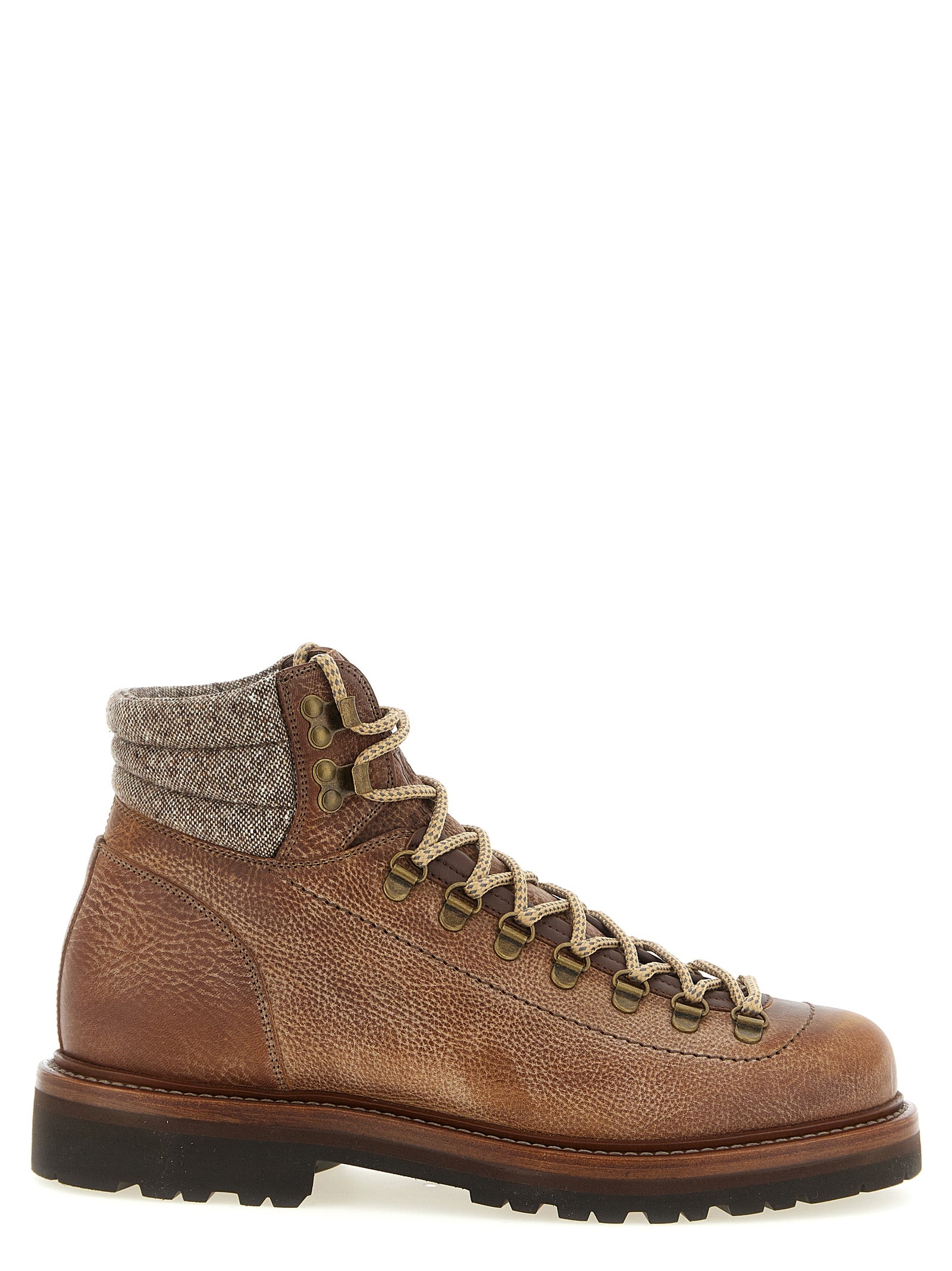 Brunello Cucinelli Men 'Mountain Boot' Lace-Up Ankle Boots BRUNELLO CUCINELLI