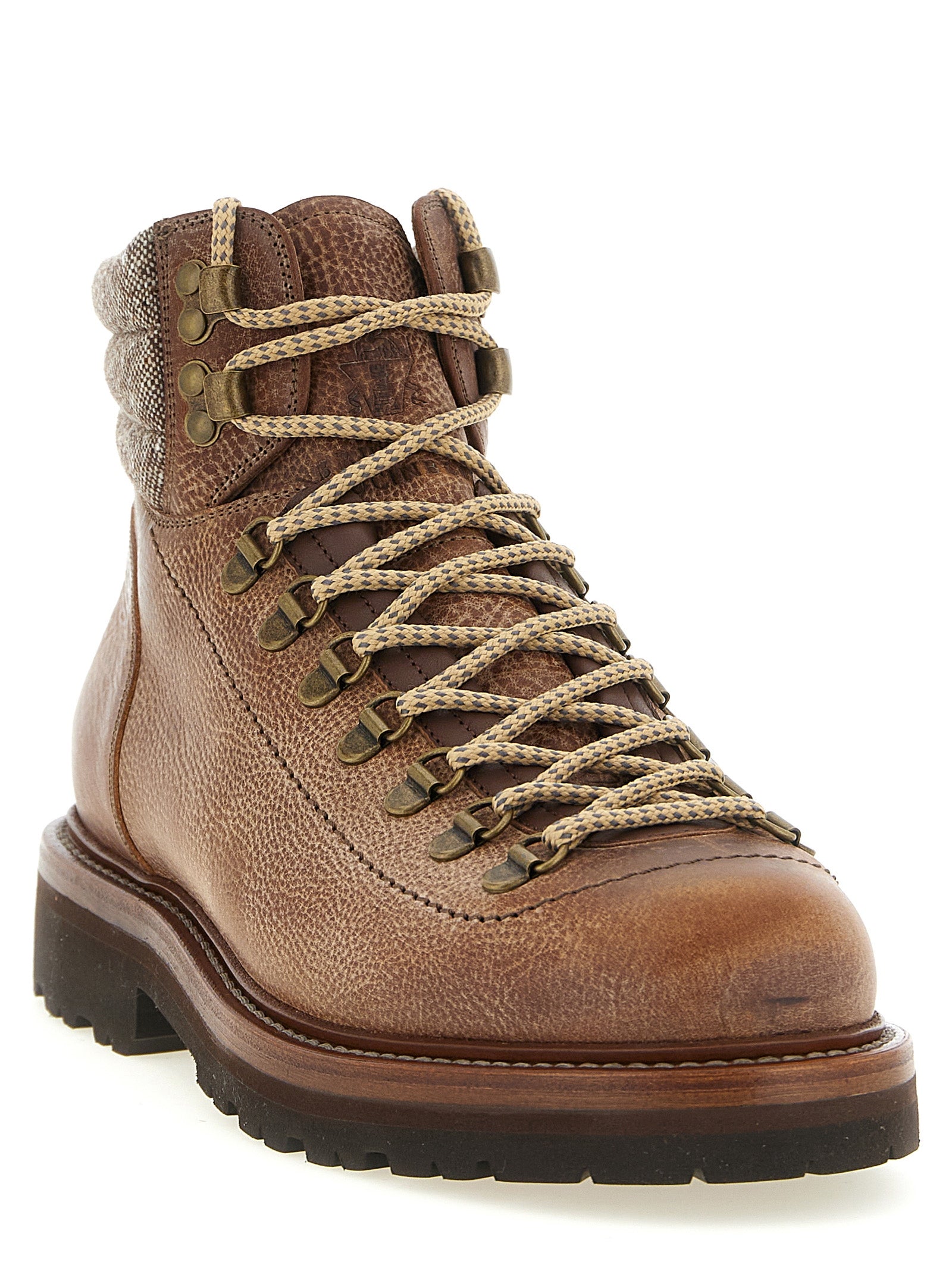 Brunello Cucinelli Men 'Mountain Boot' Lace-Up Ankle Boots BRUNELLO CUCINELLI