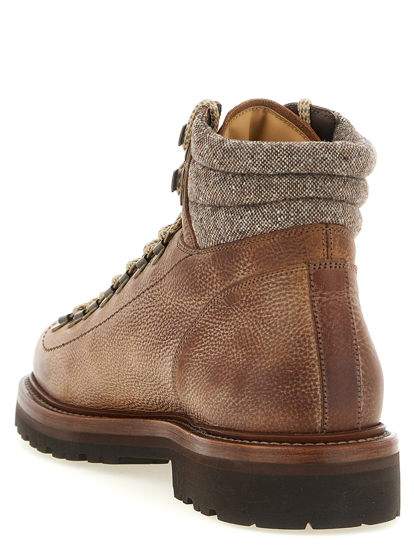 Brunello Cucinelli Men 'Mountain Boot' Lace-Up Ankle Boots BRUNELLO CUCINELLI