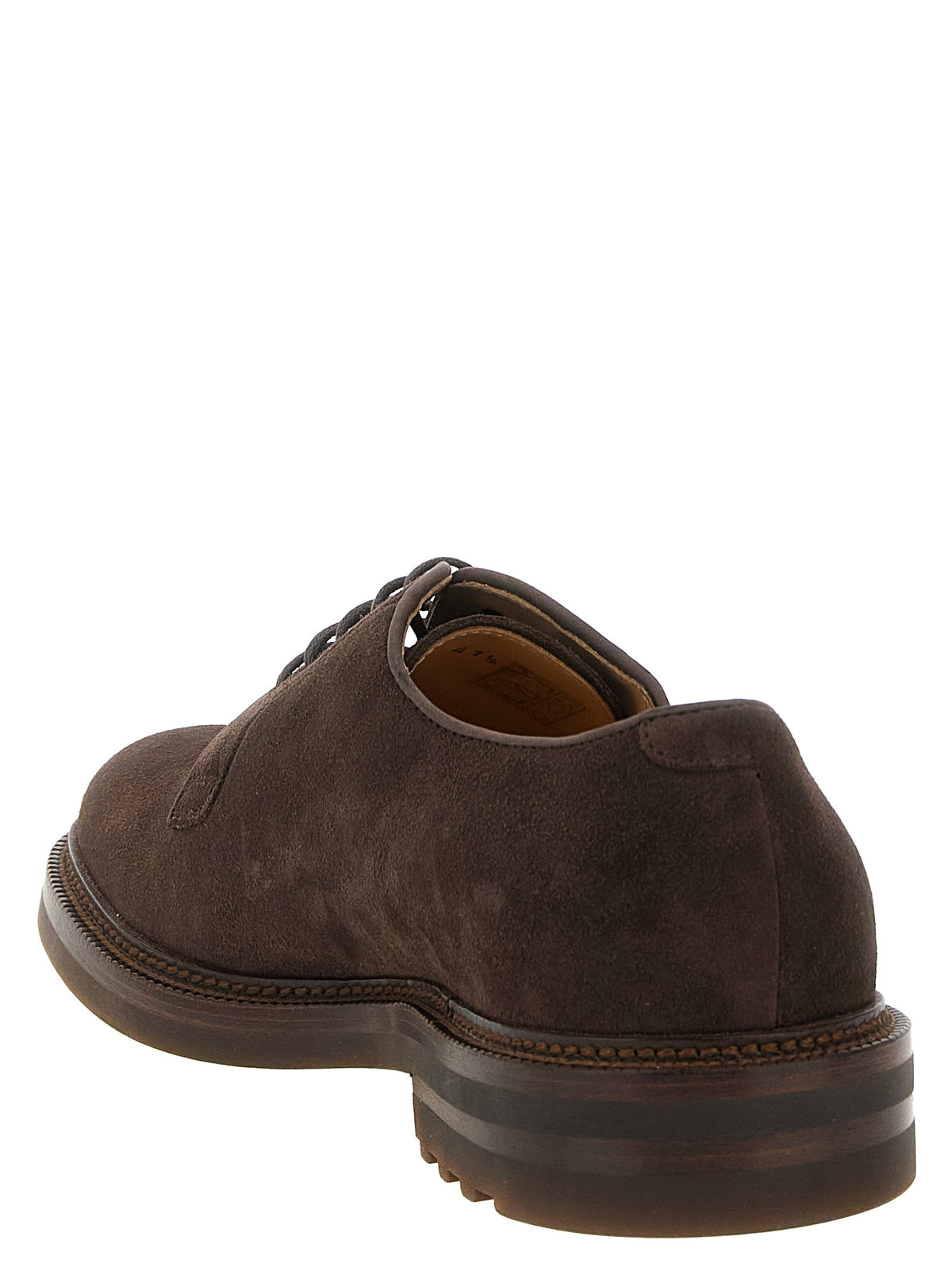Brunello Cucinelli Men Suede Derby BRUNELLO CUCINELLI