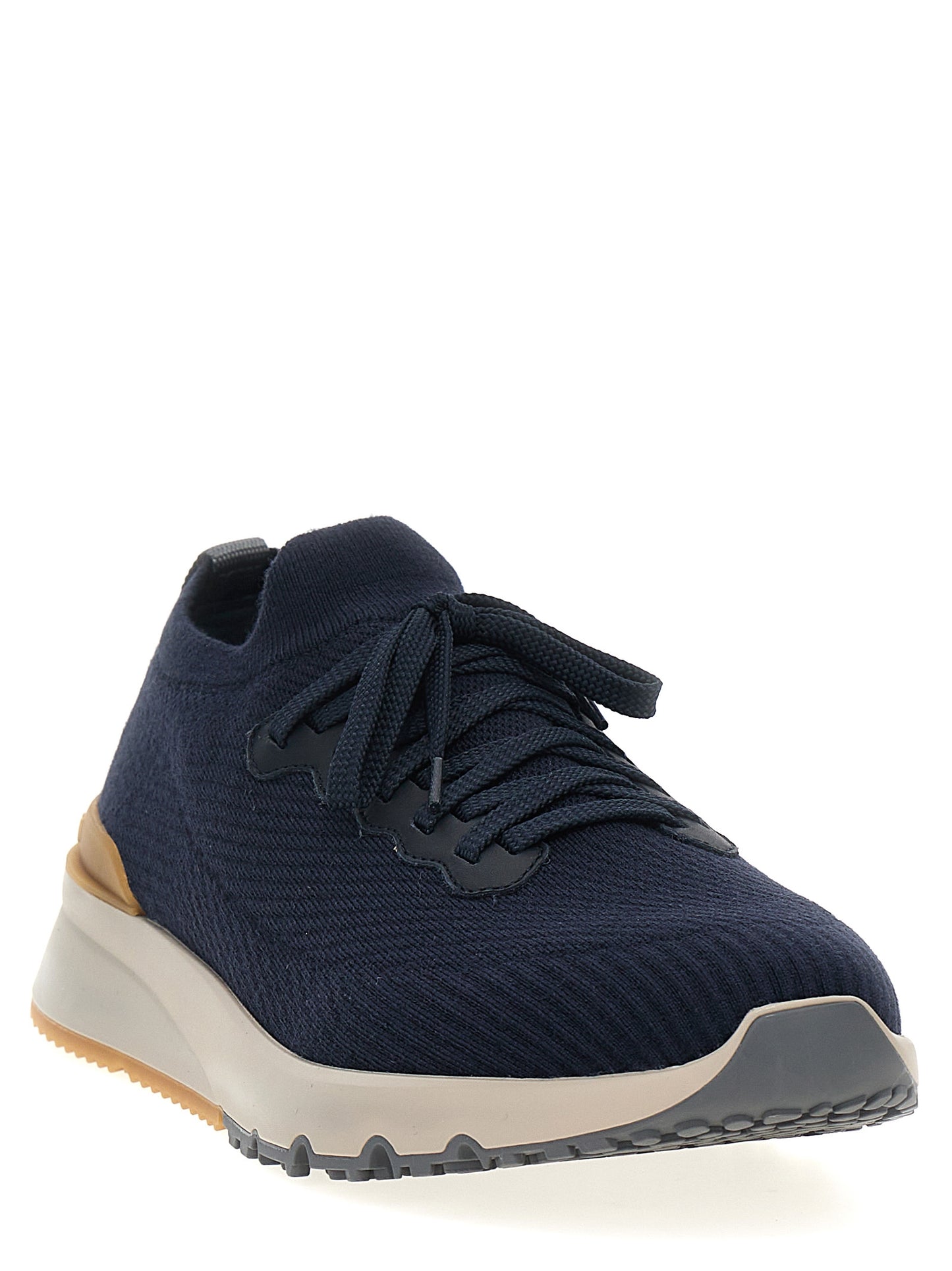 Brunello Cucinelli Men Knitted Sneakers BRUNELLO CUCINELLI
