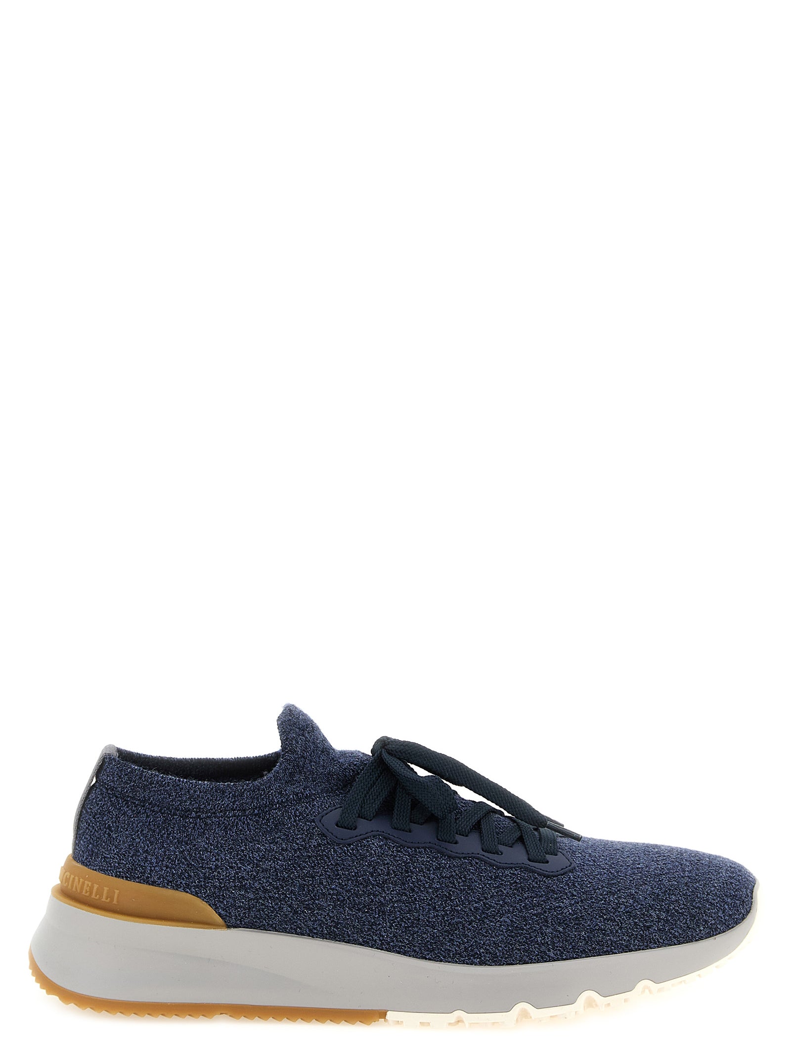 Brunello Cucinelli Men Jacquard Knit Sneakers BRUNELLO CUCINELLI