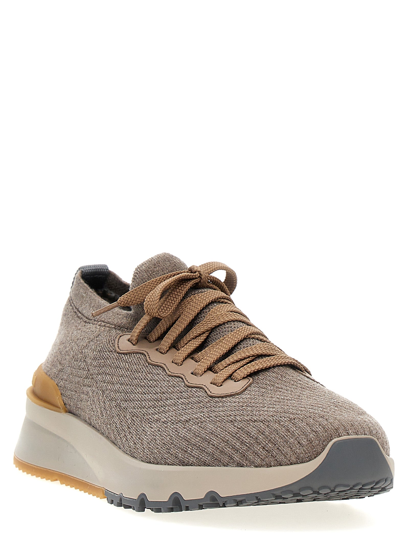 Brunello Cucinelli Men Knitted Sneakers BRUNELLO CUCINELLI