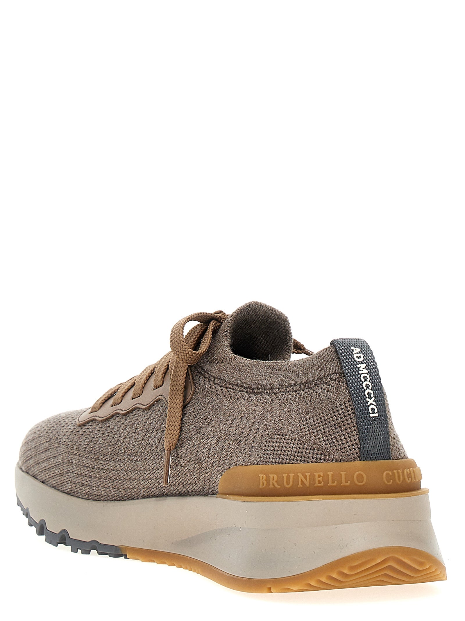 Brunello Cucinelli Men Knitted Sneakers BRUNELLO CUCINELLI