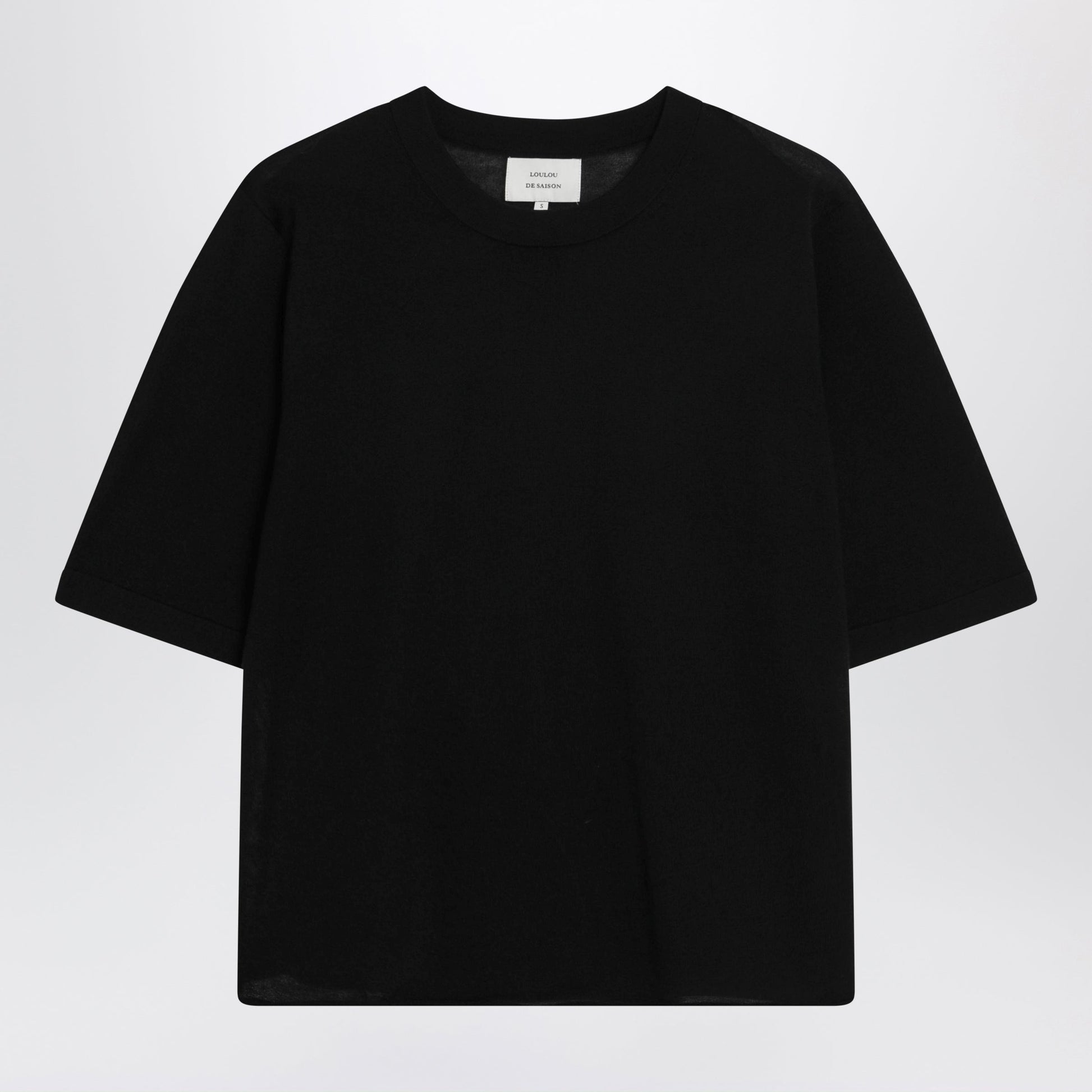 Loulou De Saison Black Nala Fluid Cashmere Top Women LouLou De Saison