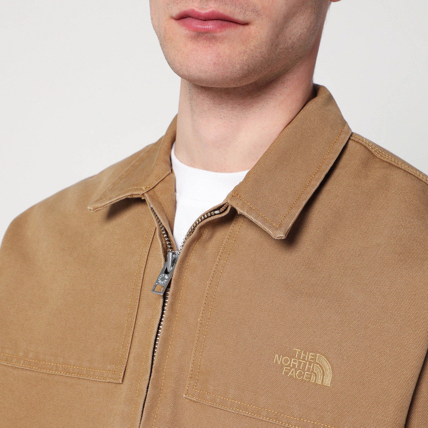 The North Face Light Brown Canvas Cedar Jacket Men THE NORTH FACE