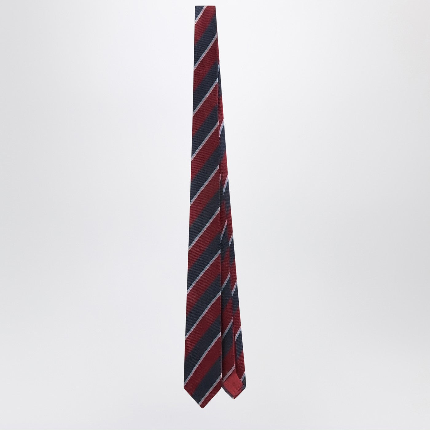 The Frankie Shop Lene Striped Tie In Burgundy Women The Frankie Shop