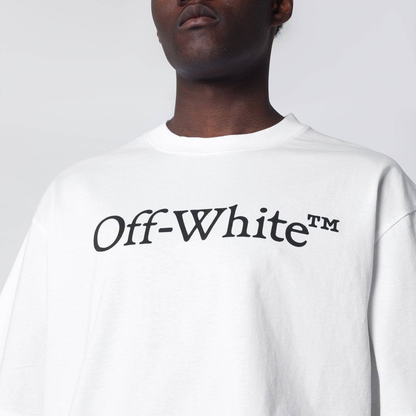 Off-White White T-Shirt With Logo Print Men OFF-WHITE