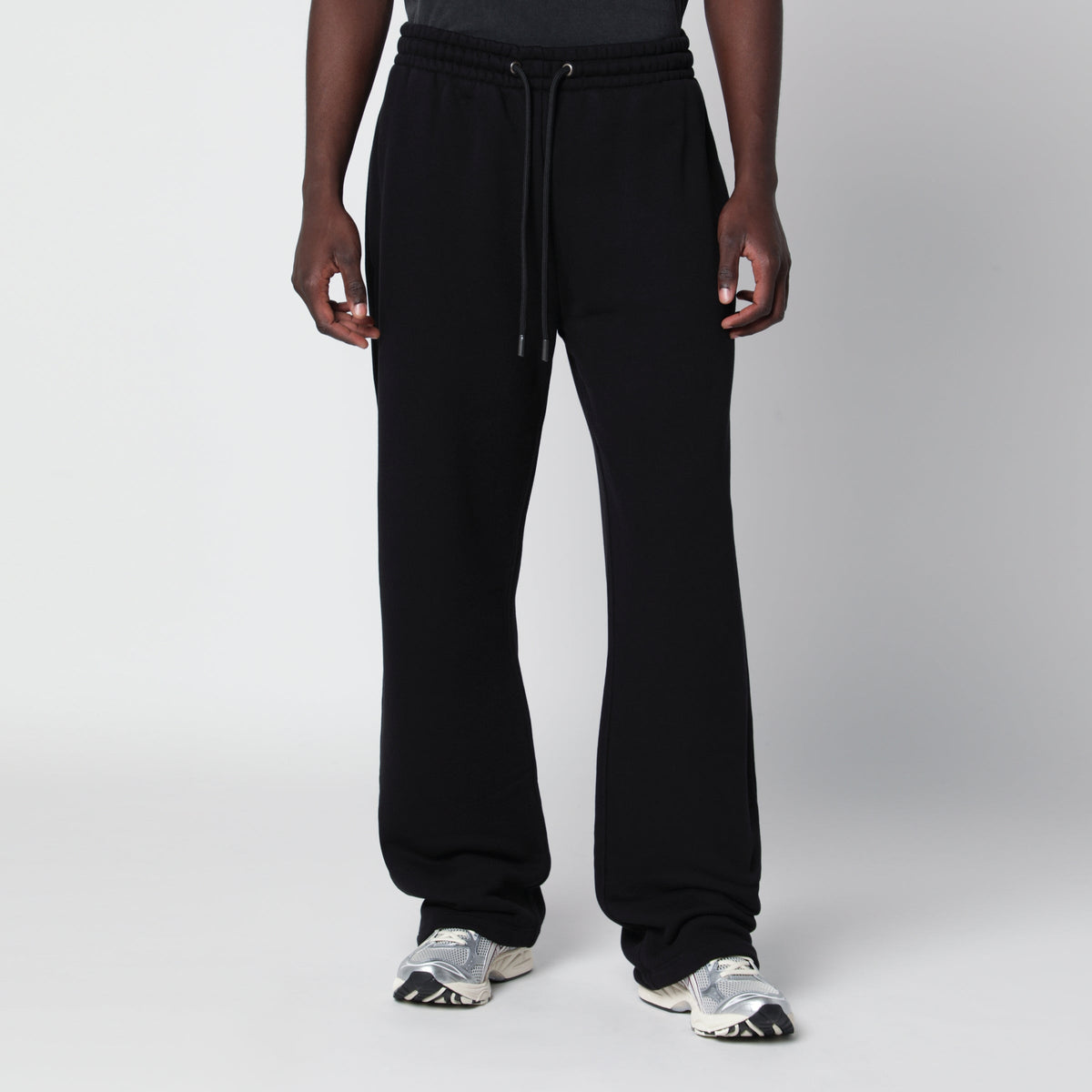 Off-White Black Cotton Jogging Trousers Men OFF-WHITE