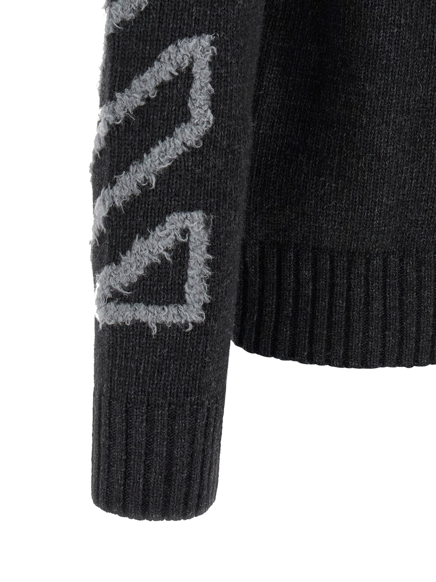 Off-White Men 'Diag Arrow Fuzzy' Sweater With Intarsia OFF-WHITE
