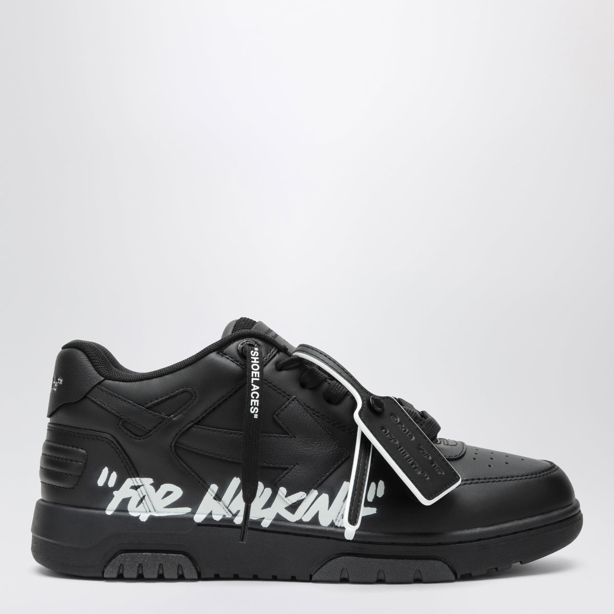 Off-White Out Of Office For Walking Black Sneakers Men OFF-WHITE