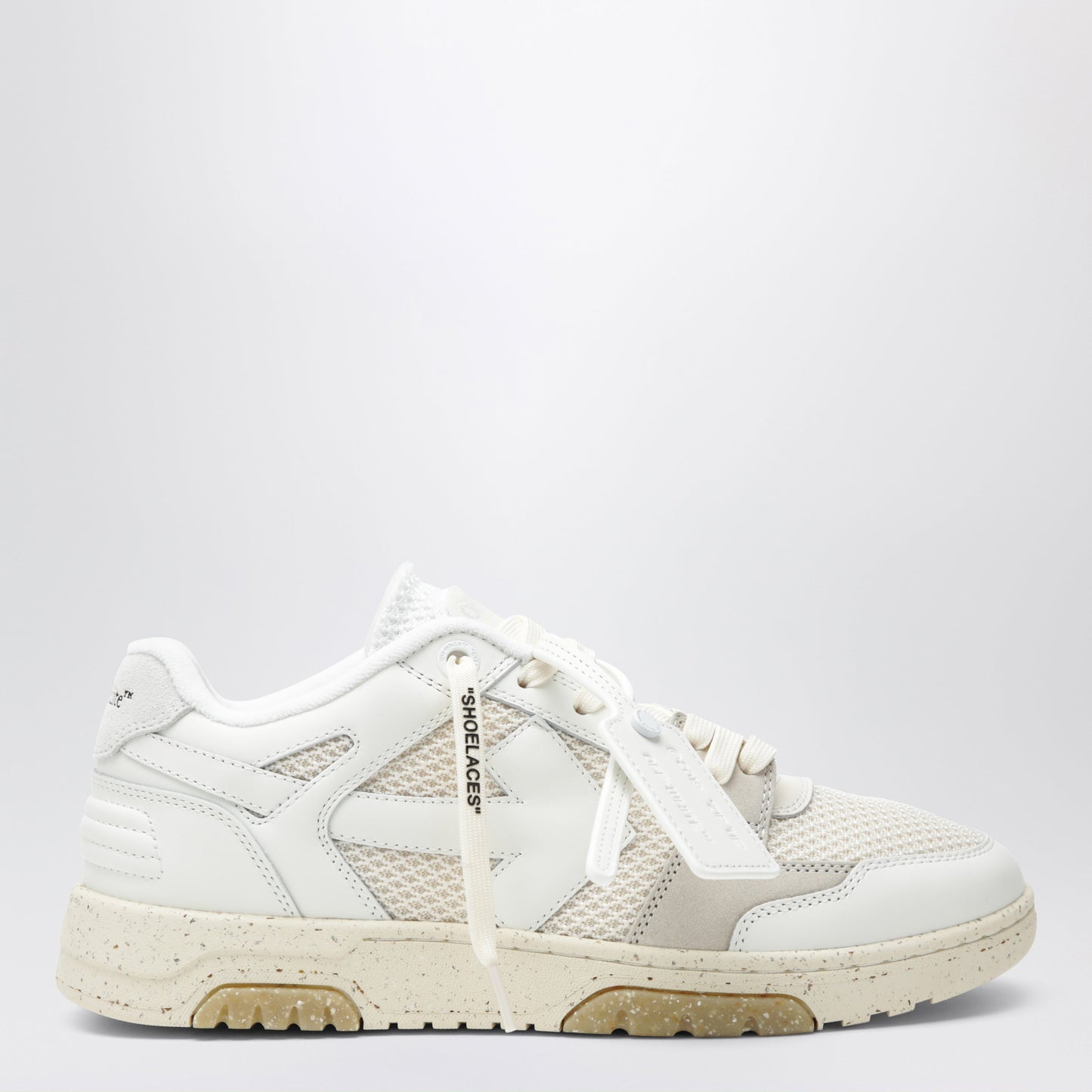 Off-White Slim Out Of Office Sneakers In White/Cream Men OFF-WHITE