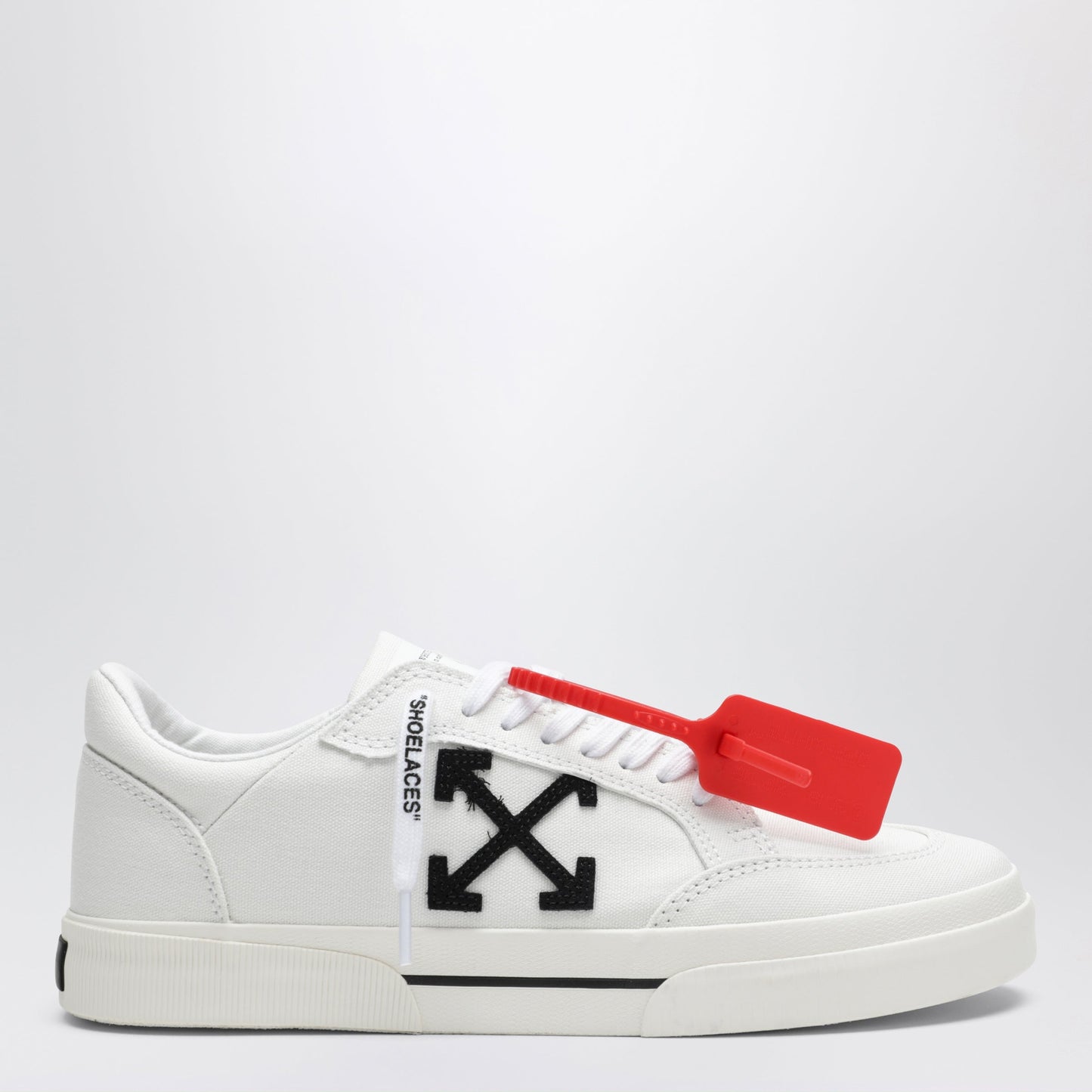 Off-White White/Black Vulcanized Low Sneakers Men OFF-WHITE