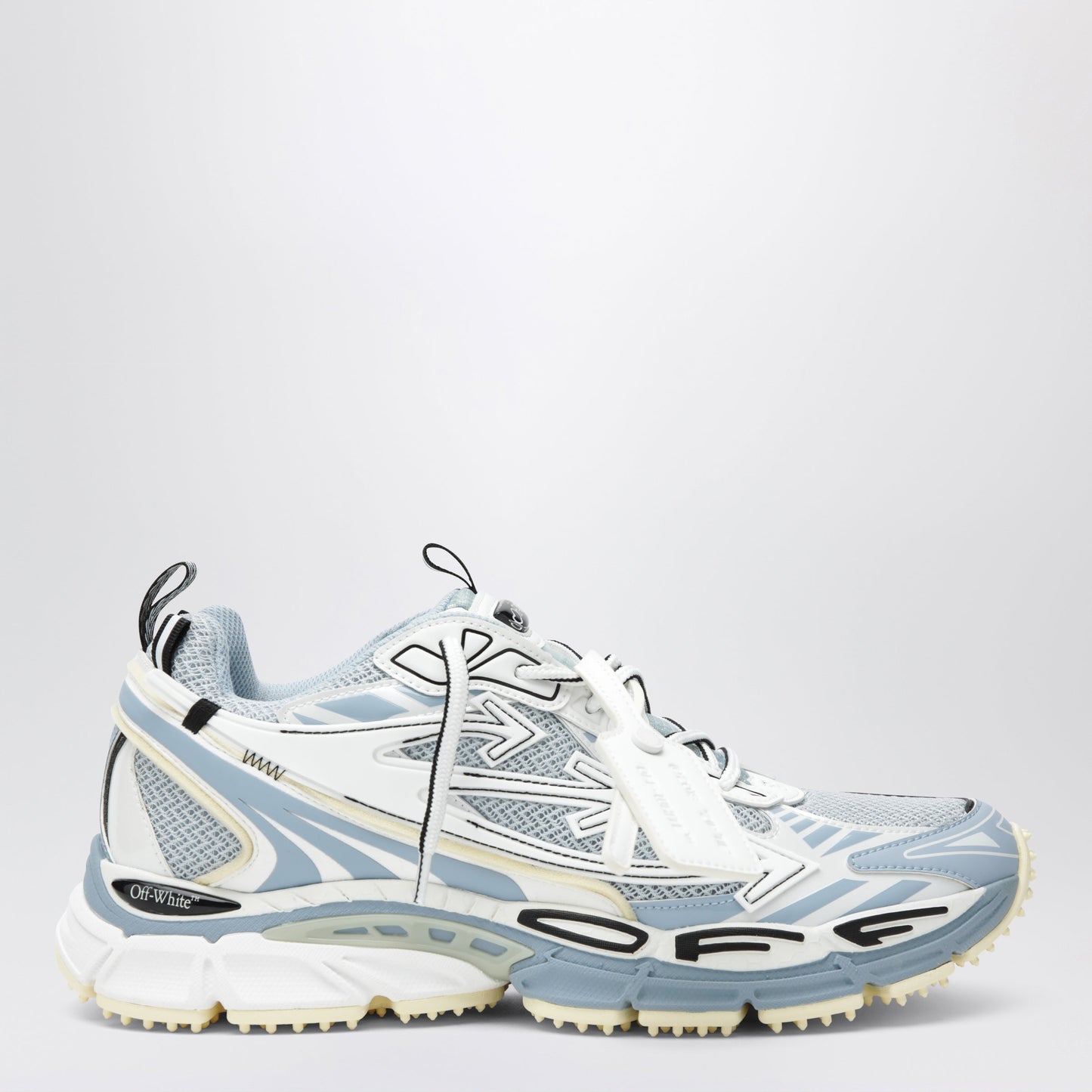 Off-White Be Right Back Sneakers In Grey/Light Blue Men OFF-WHITE