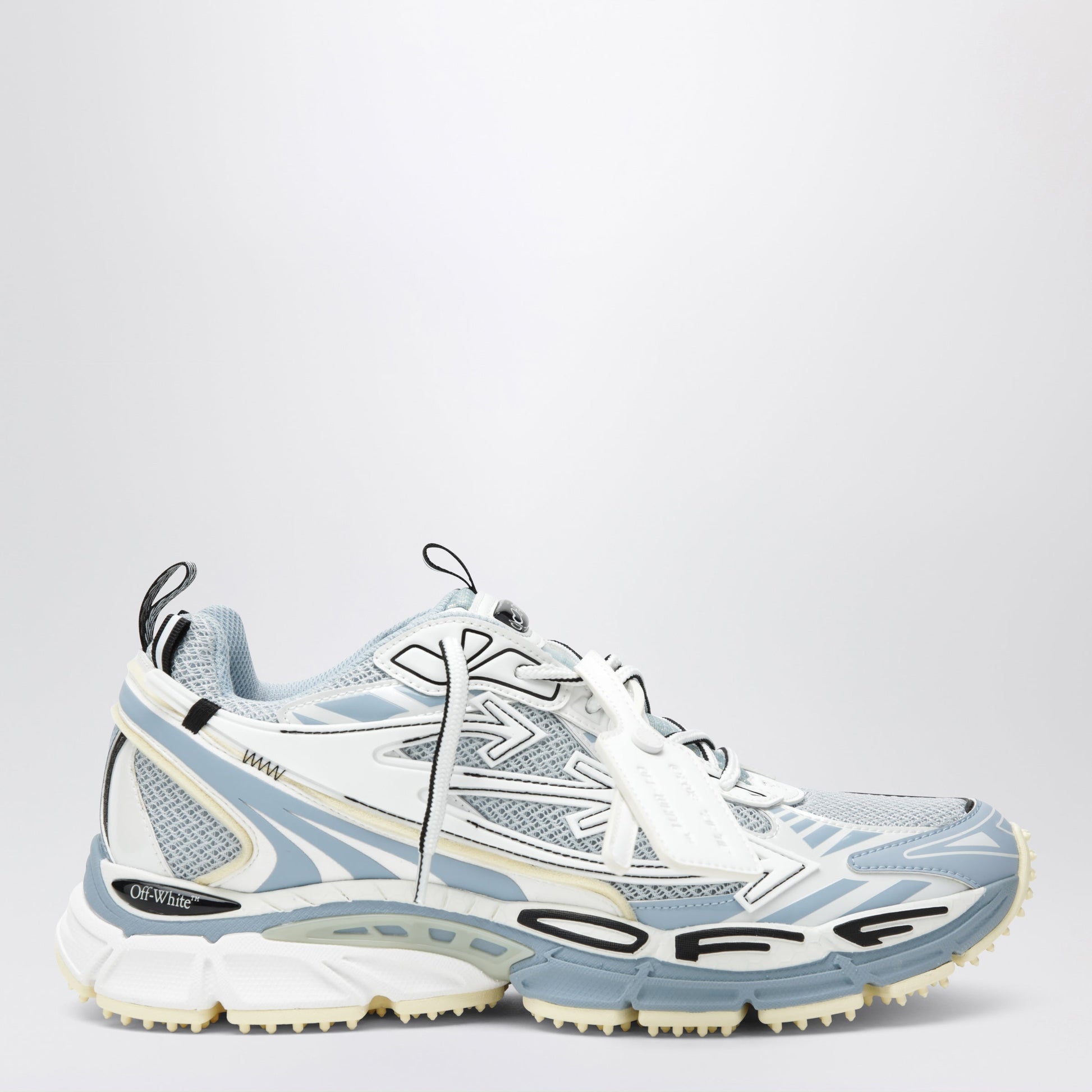 Off-White Be Right Back Sneakers In Grey/Light Blue Men OFF-WHITE
