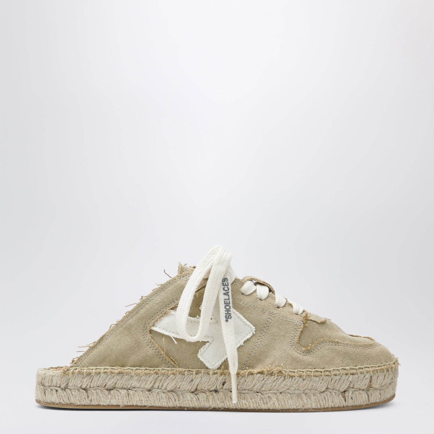 Off-White Beige/White Arrow Espadrilles Men OFF-WHITE