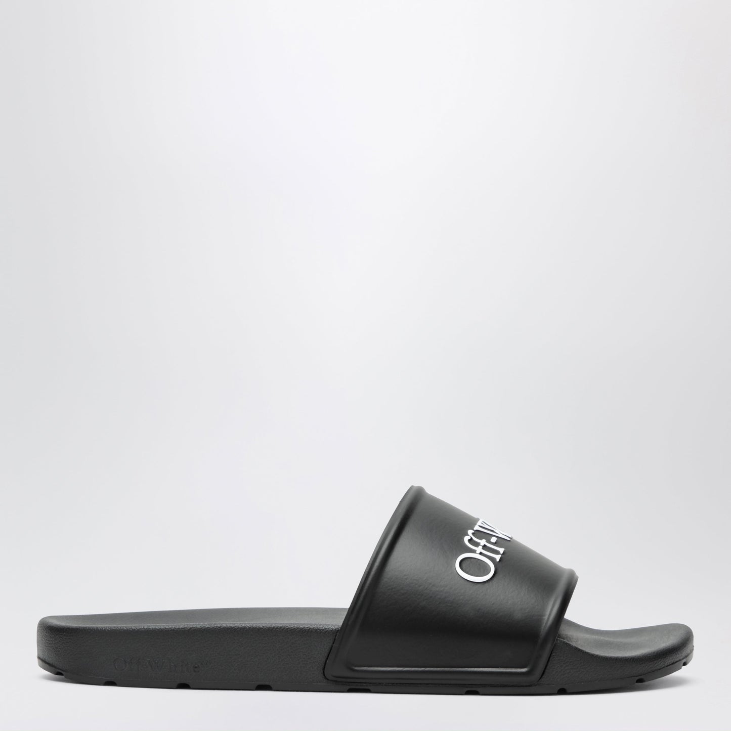 Off-White Black Bookish Sliders With Logo Men OFF-WHITE