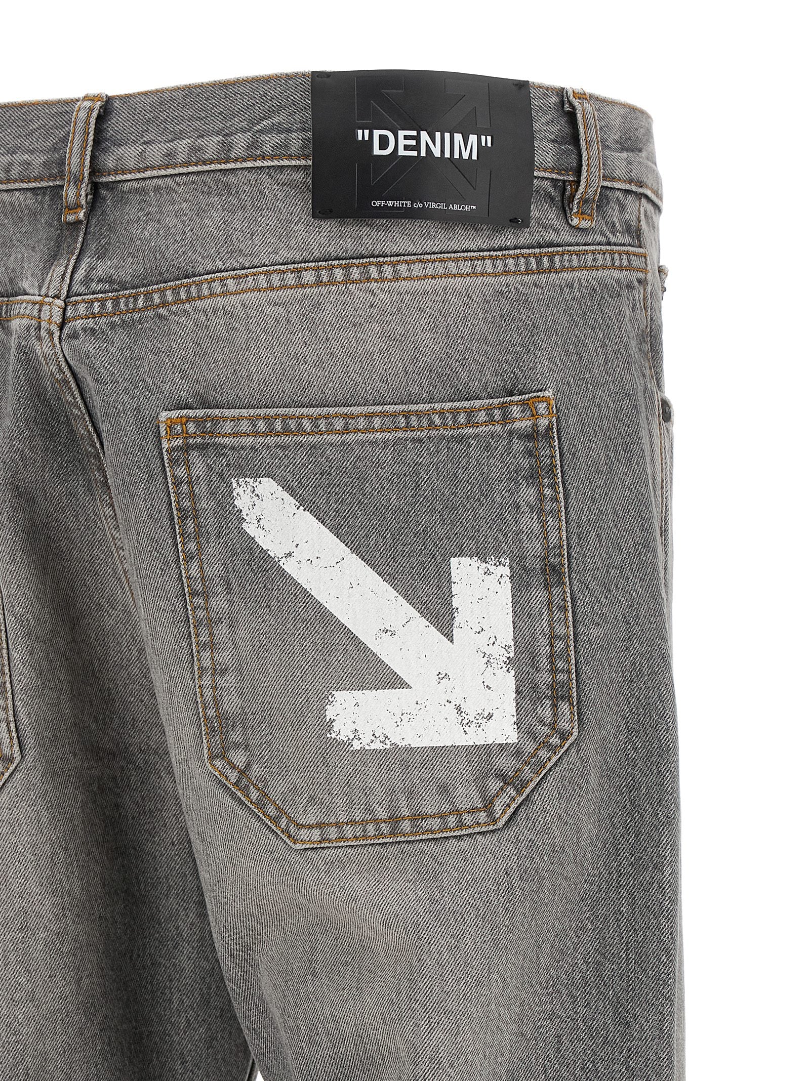 Off-White Men 'Half Arrow Diag Slim' Jeans OFF-WHITE