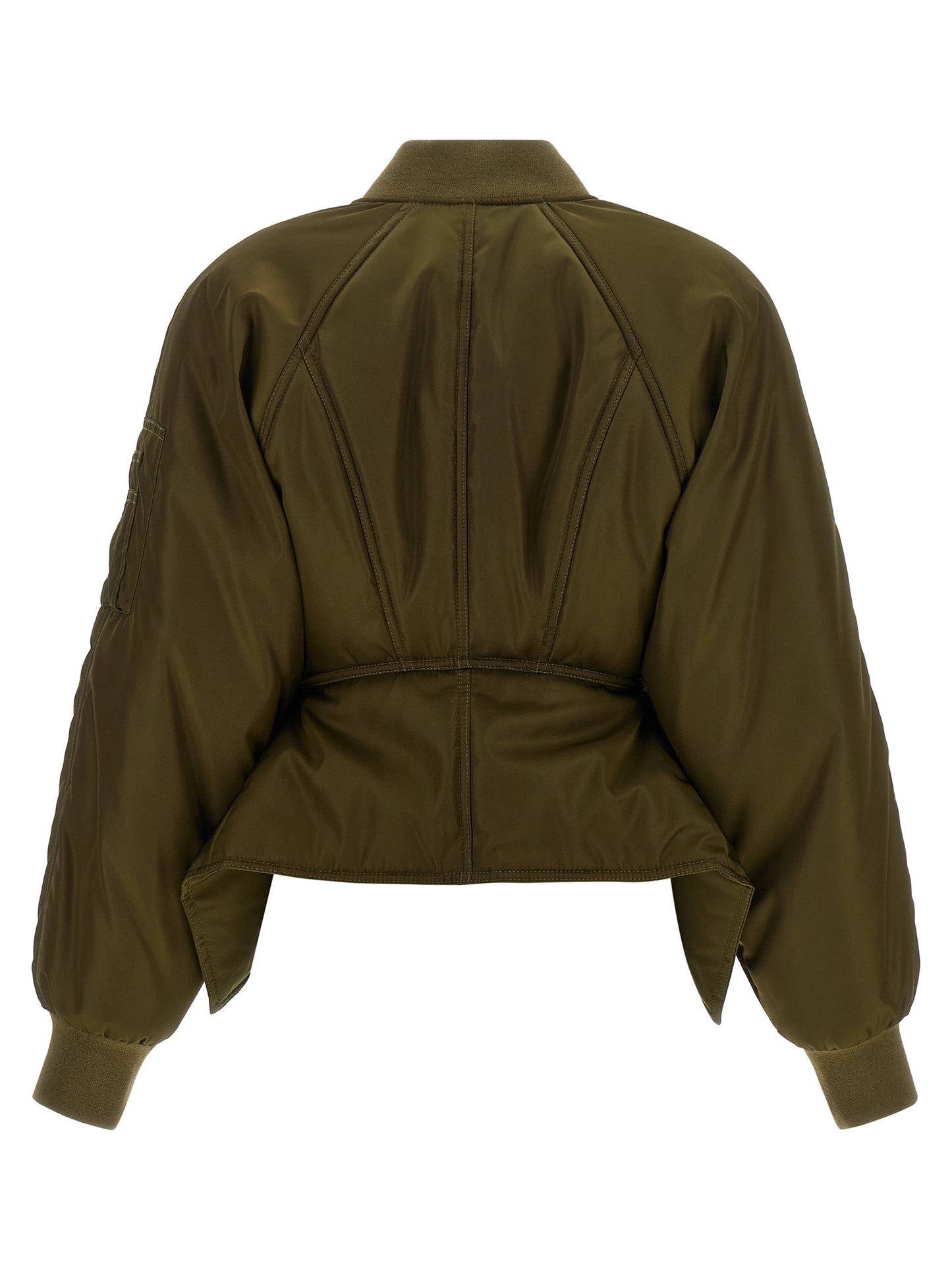 Balmain Women Iconica Nylon Bomber Jacket BALMAIN