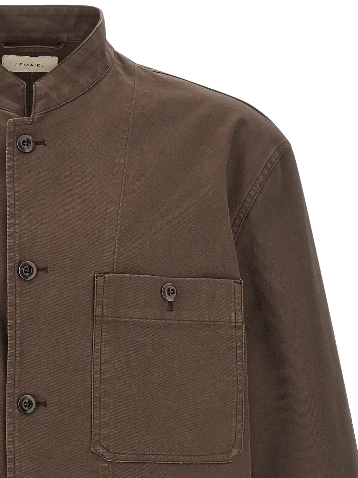 Lemaire Men Brown Korean Collar Jacket LEMAIRE