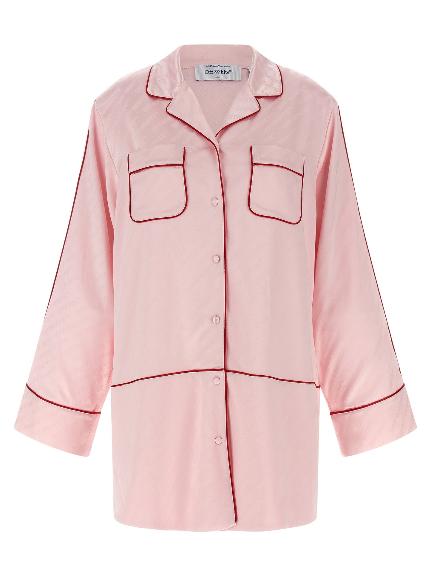 Off-White Women 'Jacquard Satin New Roxy Pajama' Shirt OFF-WHITE