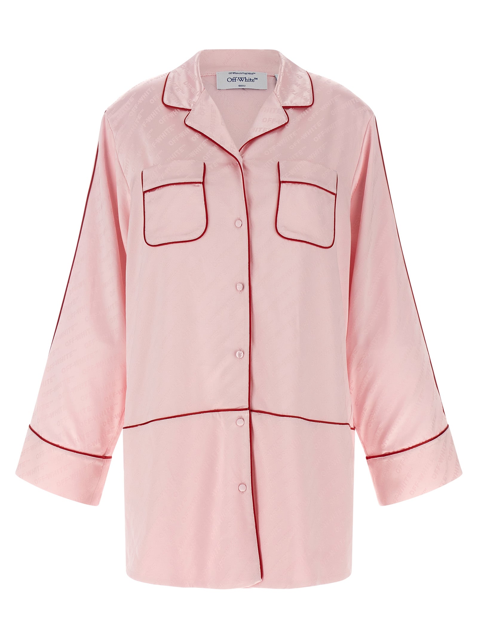 Off-White Women 'Jacquard Satin New Roxy Pajama' Shirt OFF-WHITE