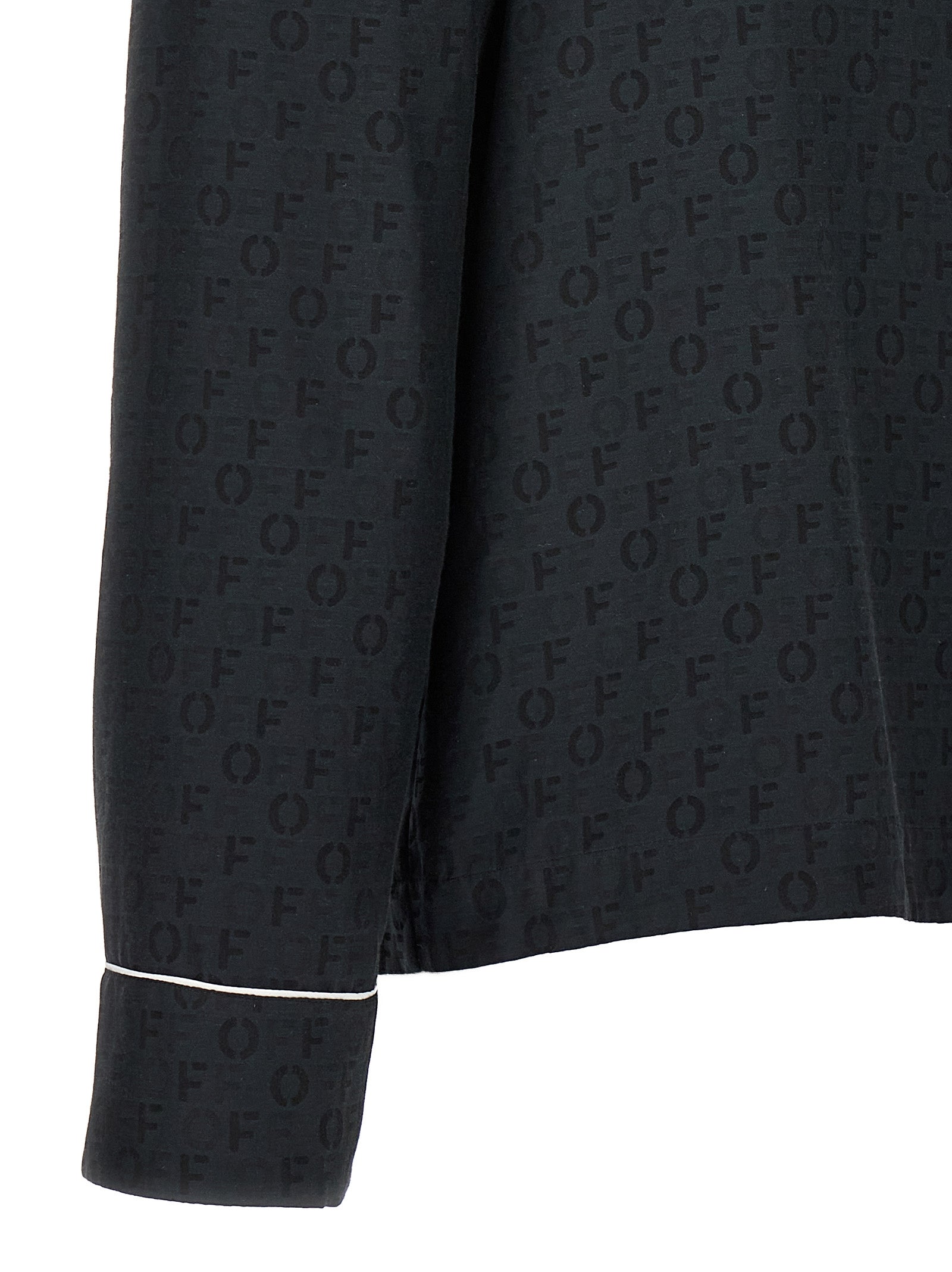 Off-White Women 'Off Jaquard Pajama' Shirt OFF-WHITE