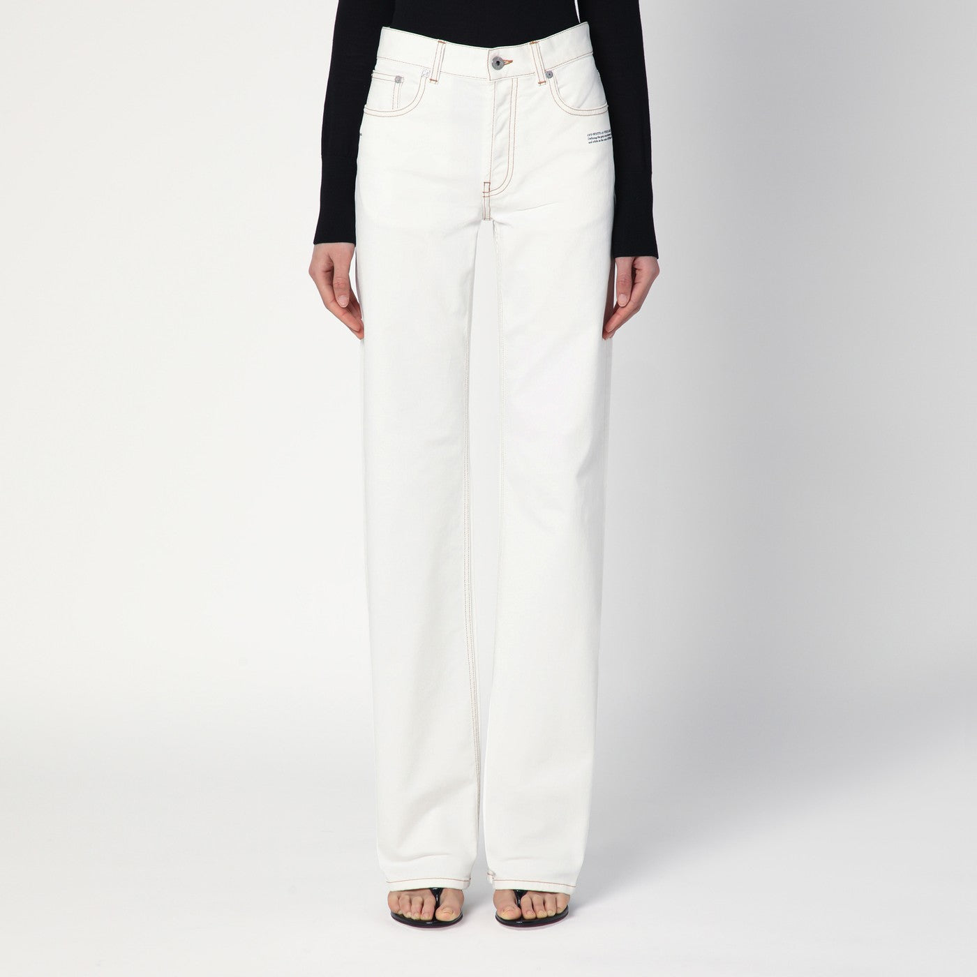 Off-White White Denim Jeans Women OFF-WHITE