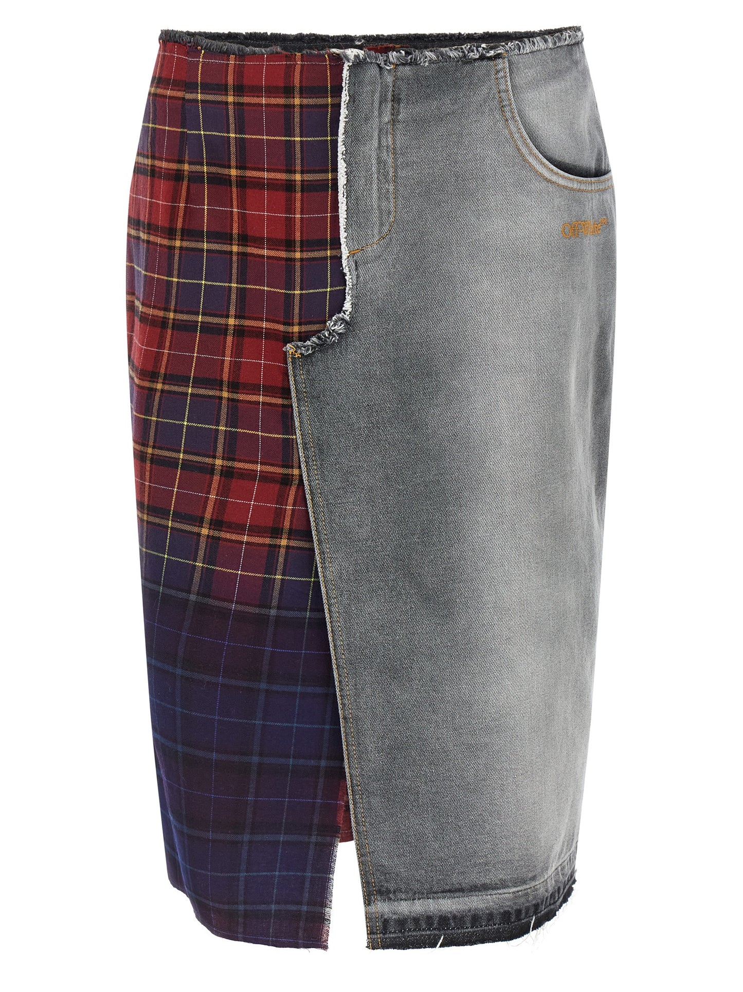 Off-White Women Patchwork Skirt OFF-WHITE
