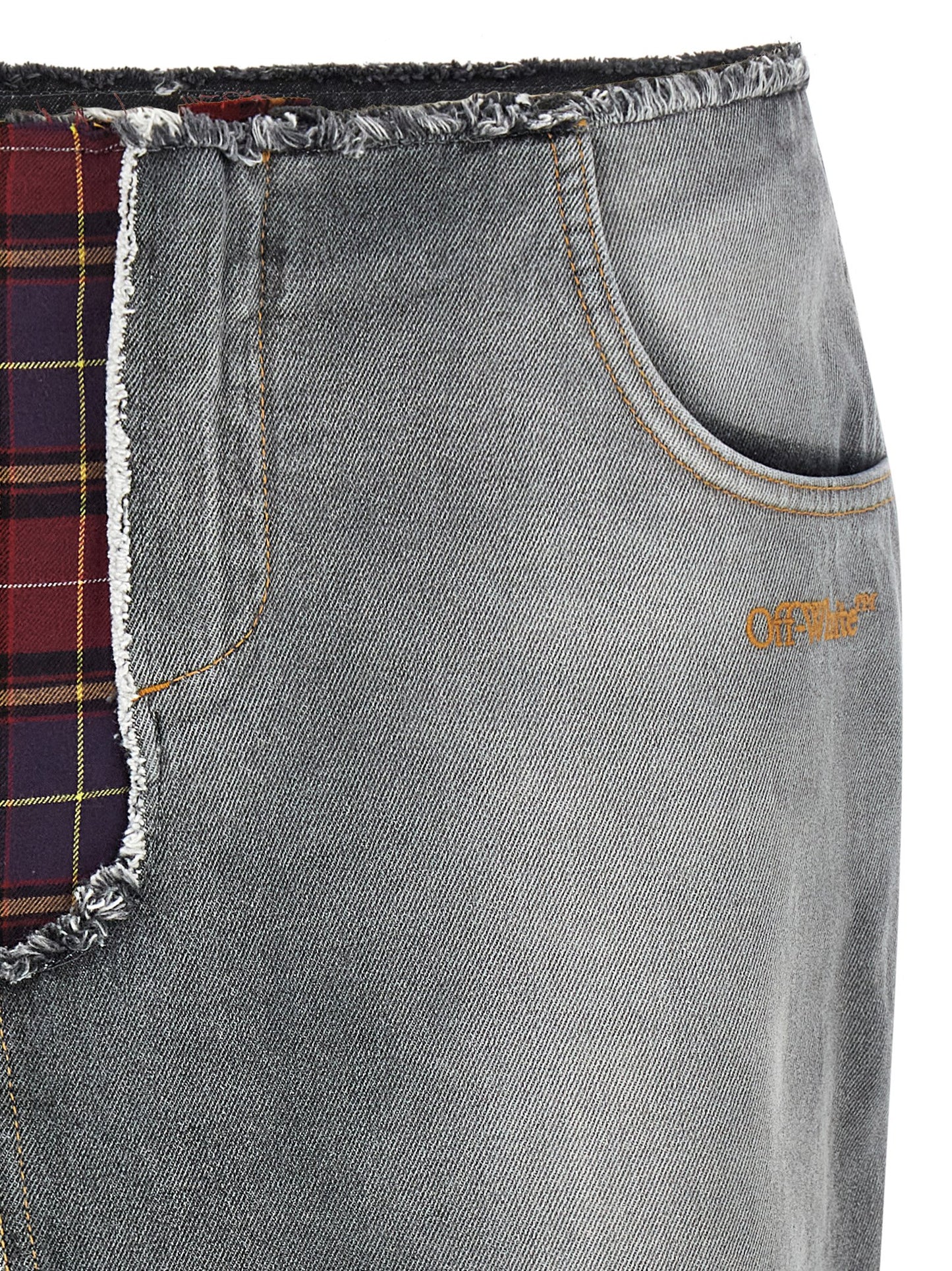 Off-White Women Patchwork Skirt OFF-WHITE