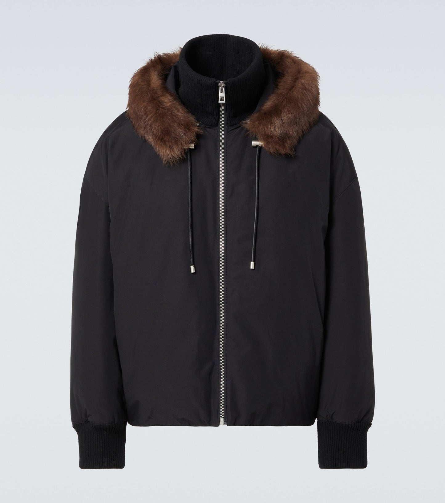 Loewe Men Shearling-Trimmed Cotton-Blend Jacket LOEWE