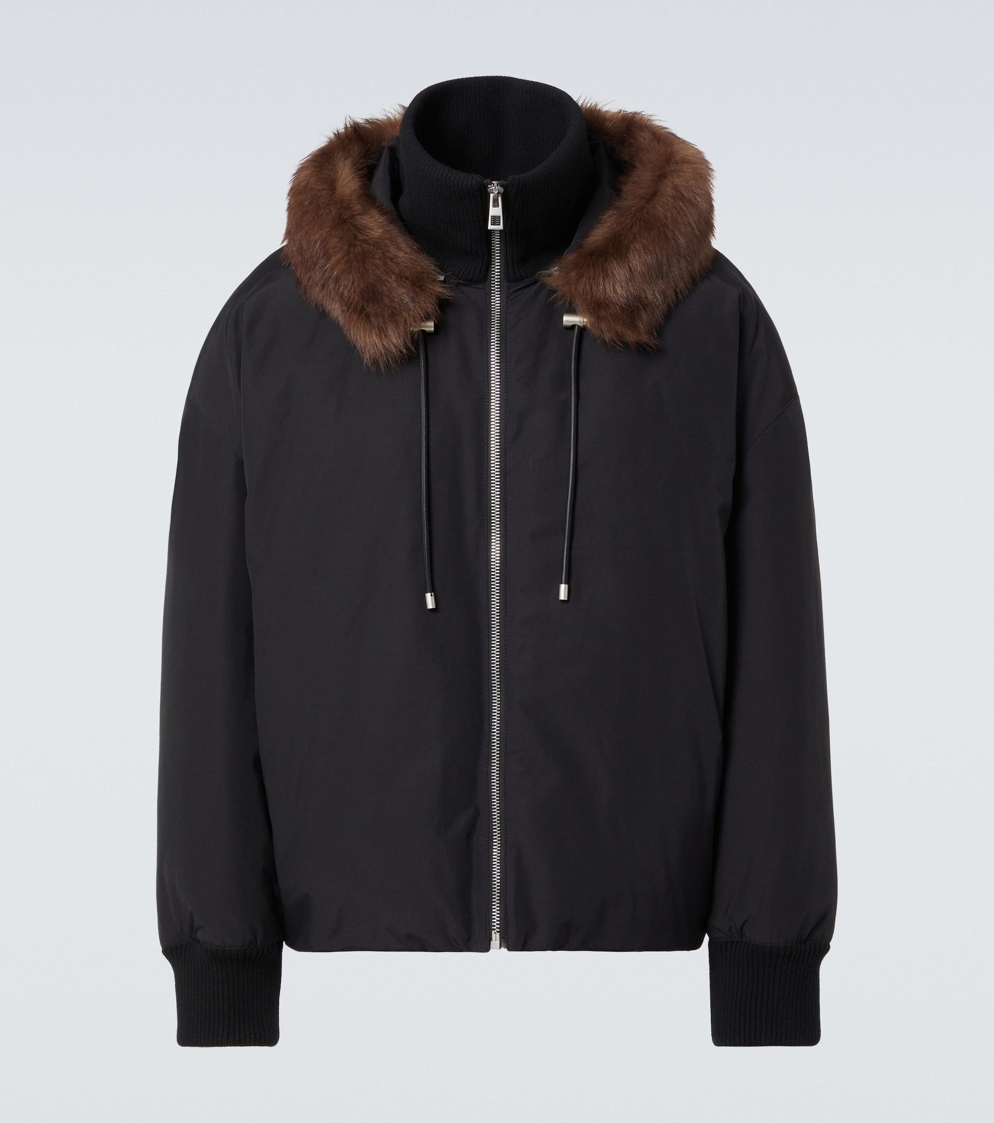 Loewe Men Shearling-Trimmed Cotton-Blend Jacket LOEWE