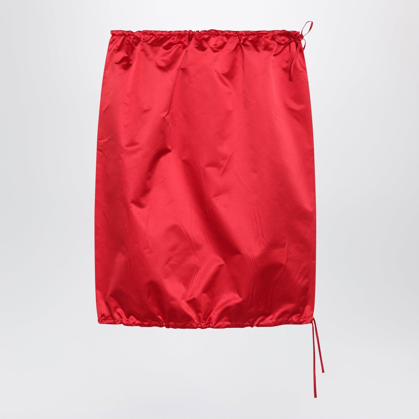Prada Red Silk Skirt Women PRADA