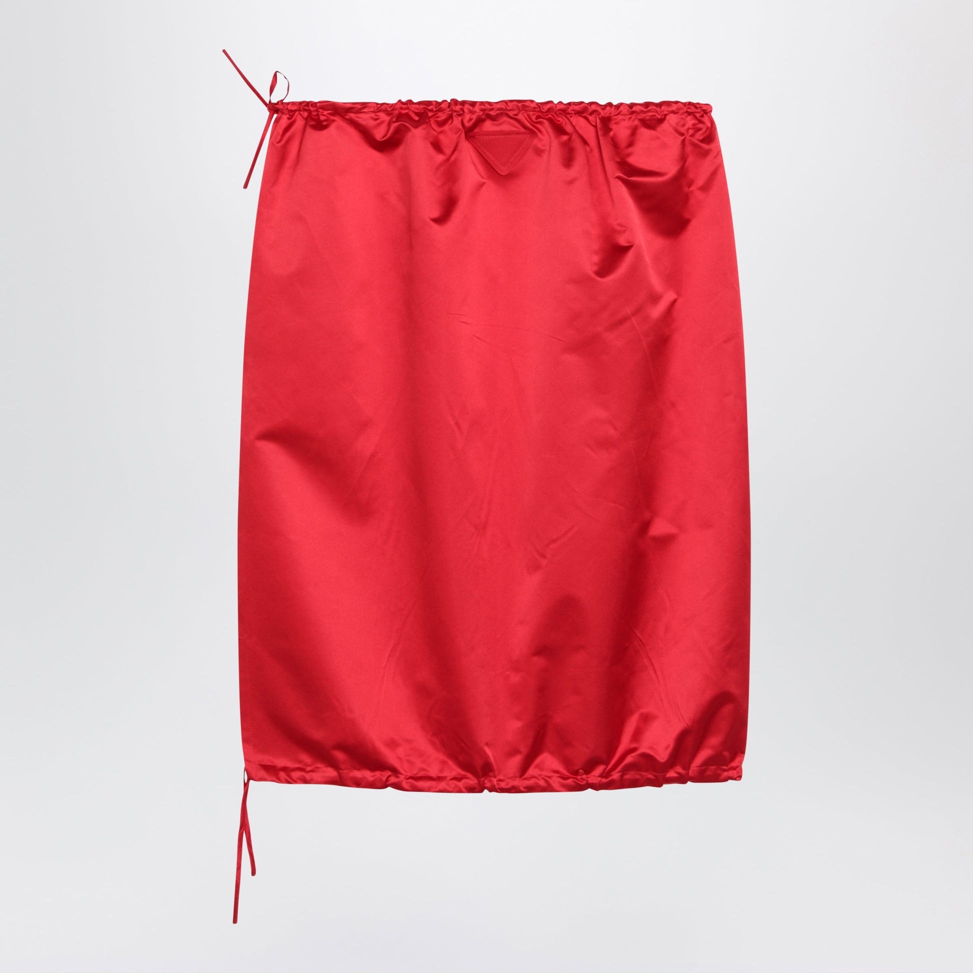Prada Red Silk Skirt Women PRADA