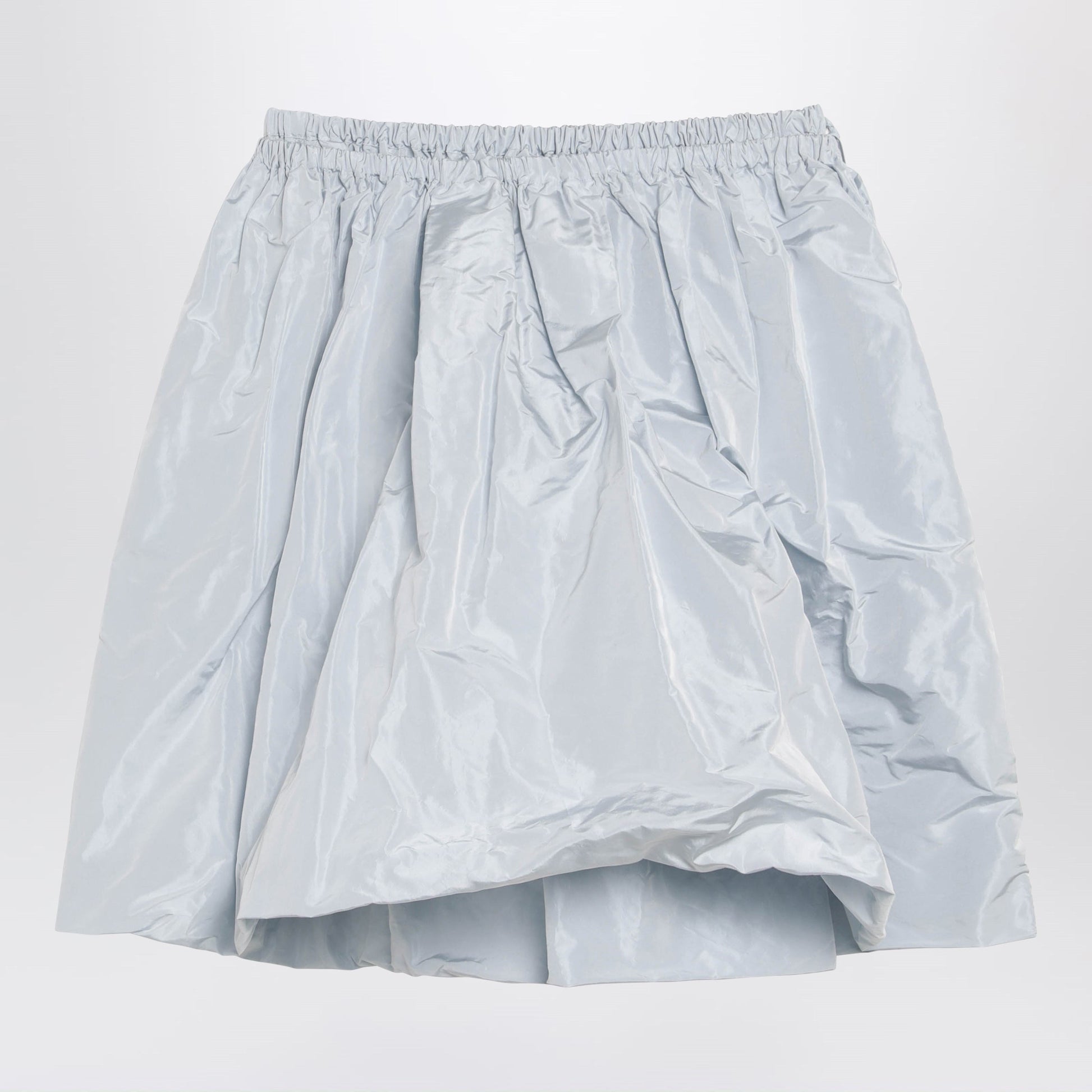 Prada Light Grey Technical Taffeta Skirt Women PRADA