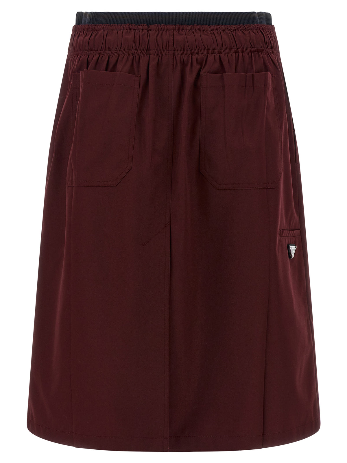 Prada Women Double Layer Elastic Skirt PRADA
