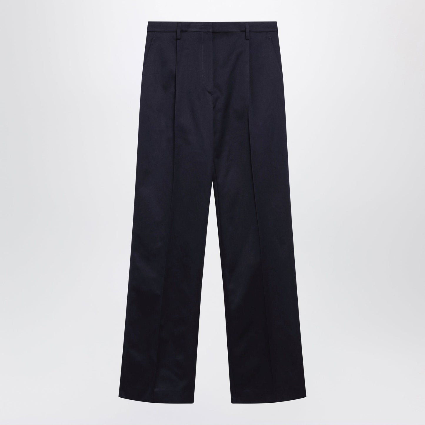 Prada Navy Blue Chino Trousers Women PRADA