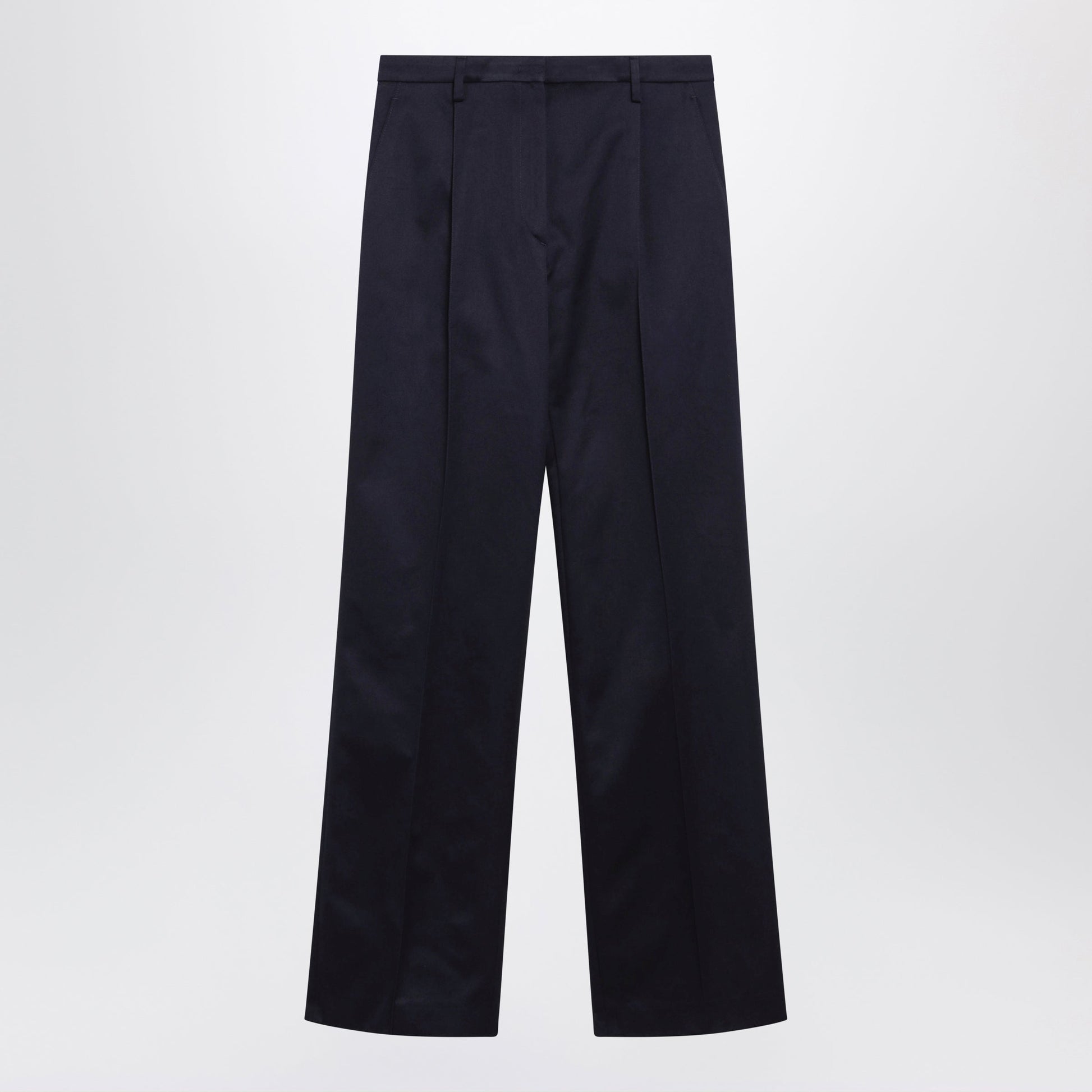 Prada Navy Blue Chino Trousers Women PRADA