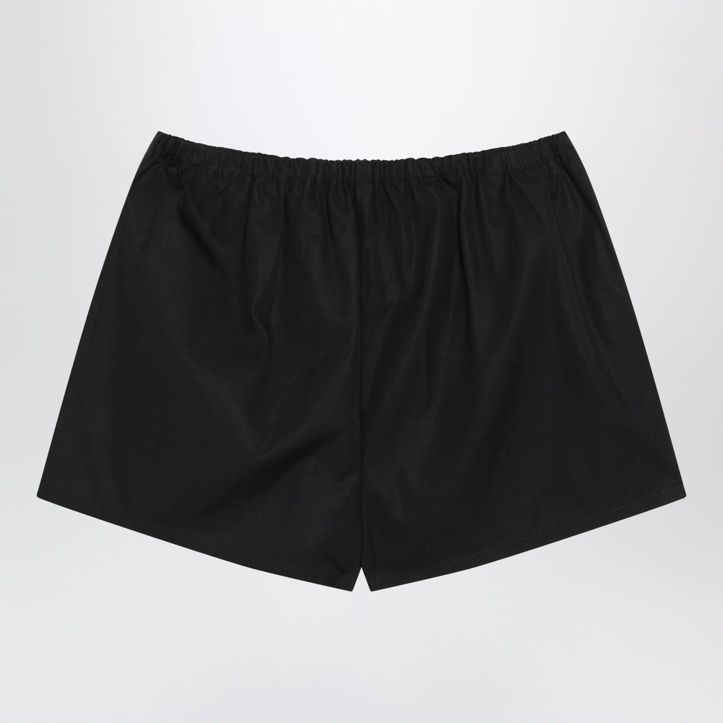 Prada Black Cotton Poplin Shorts Women PRADA