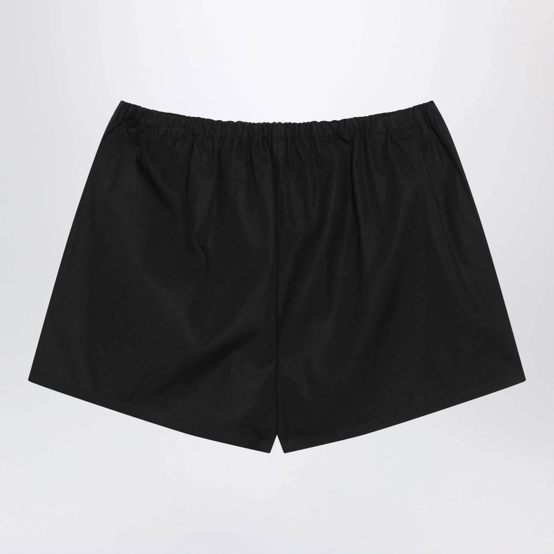 Prada Black Cotton Poplin Shorts Women PRADA