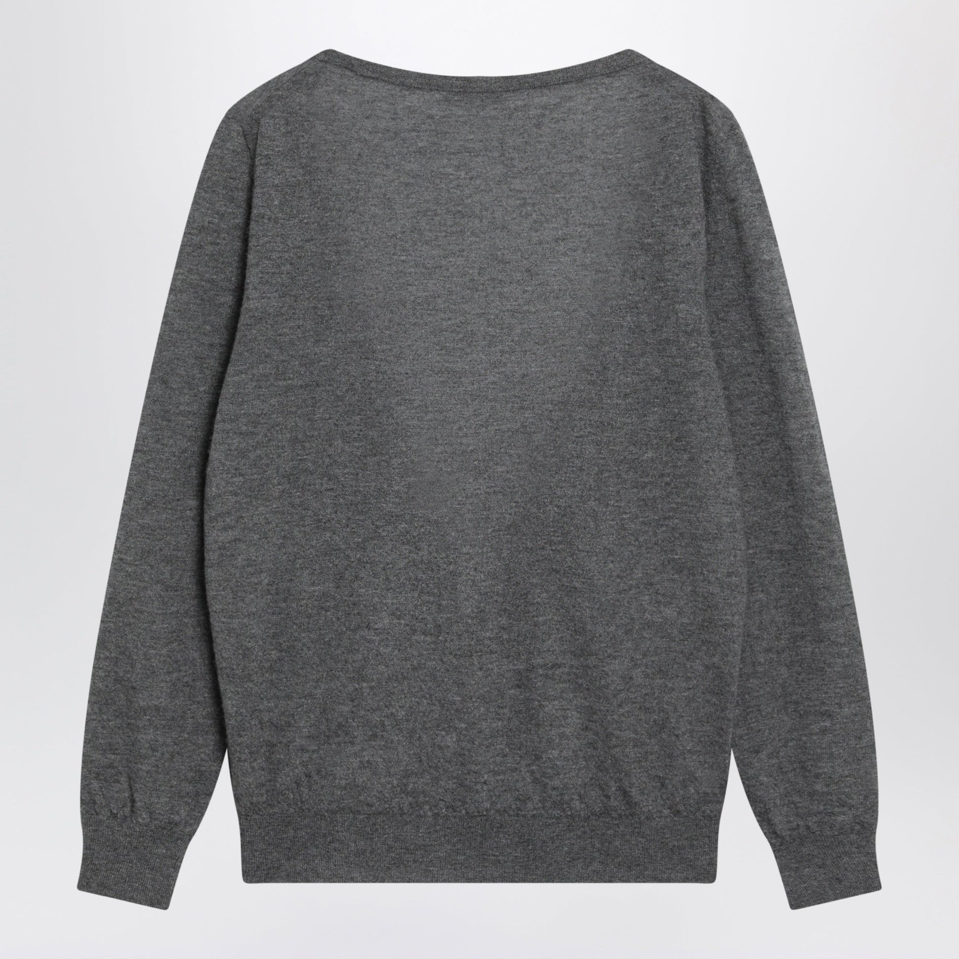 Prada V-Neck Cashmere Sweater In Grey Women PRADA