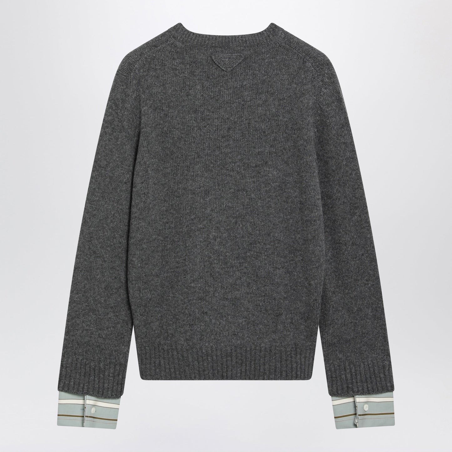 Prada Slate Grey Wool And Cashmere Sweater Women PRADA