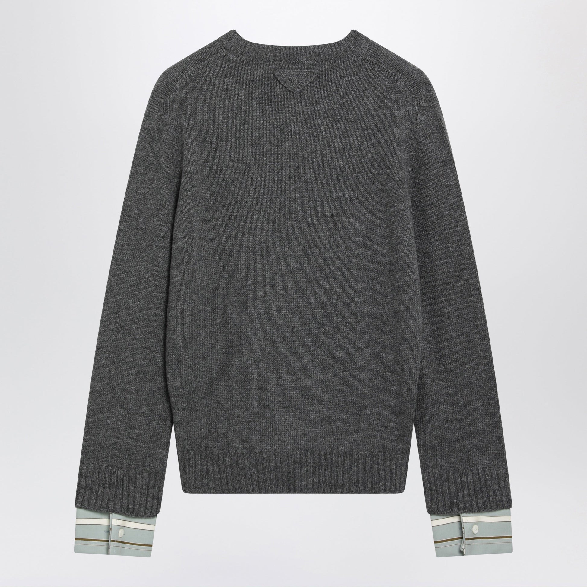 Prada Slate Grey Wool And Cashmere Sweater Women PRADA