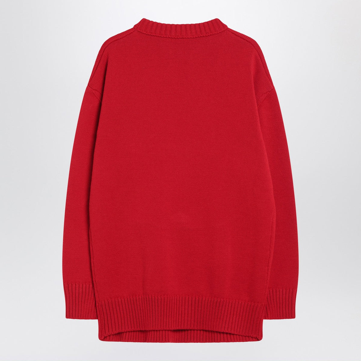 Prada Red Wool Sweater With Bow Women PRADA