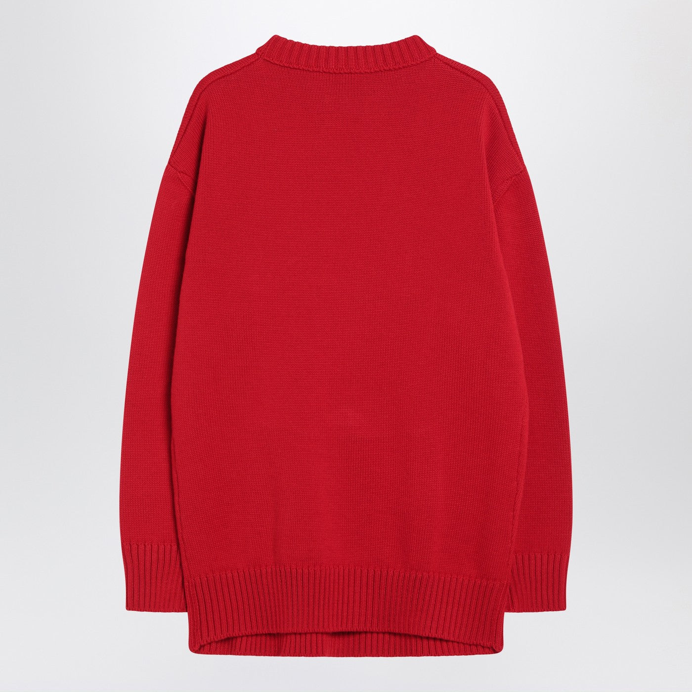 Prada Red Wool Sweater With Bow Women PRADA