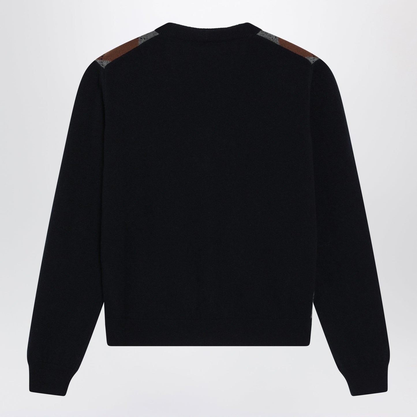 Prada Blue Cashmere Argyle Cardigan Women PRADA